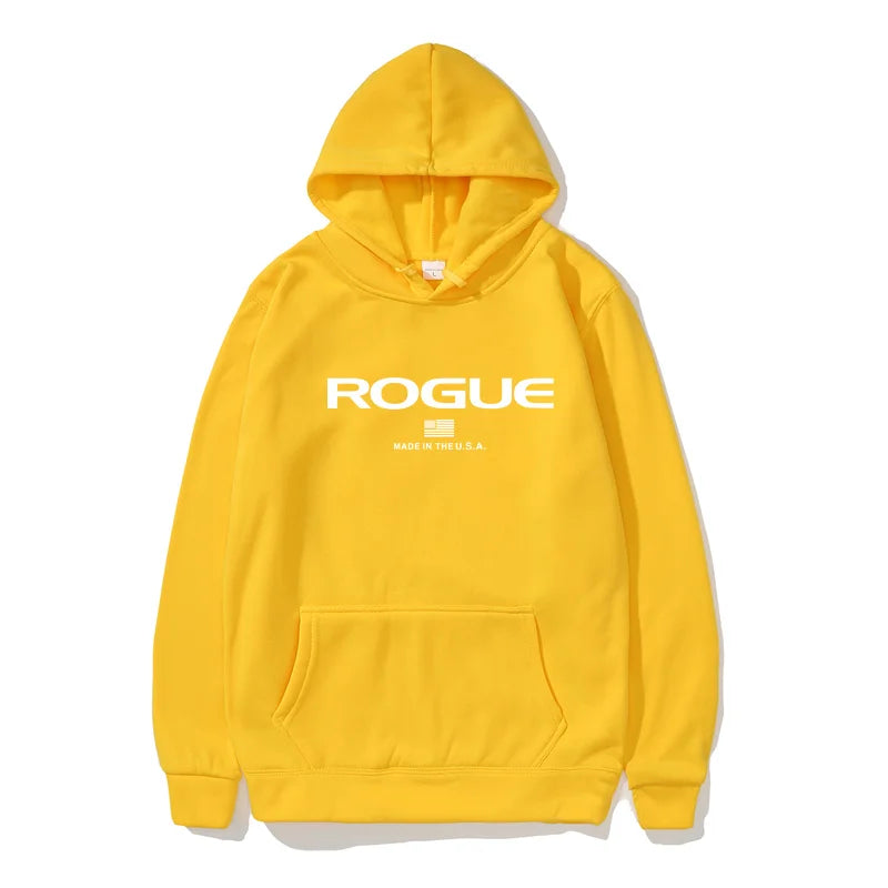 2025 Hoodie New Men's Sports Brand Rogue Fitnes Hooded Sweater Sports Cotton Fleece Men Pullovers Hip Hop Sweatshirt hombre ropa