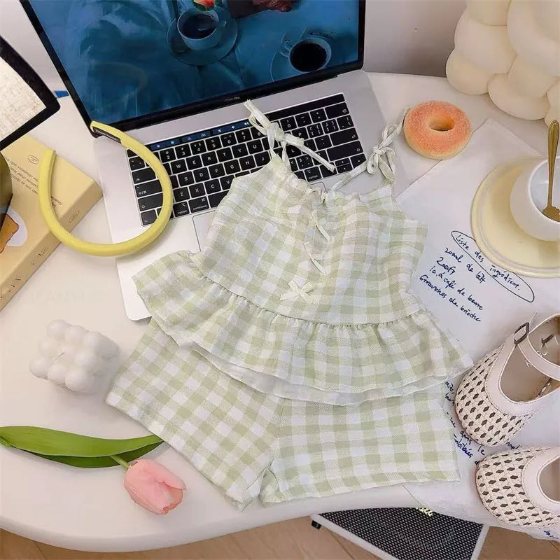 Girls Kids Sling+Shorts Set