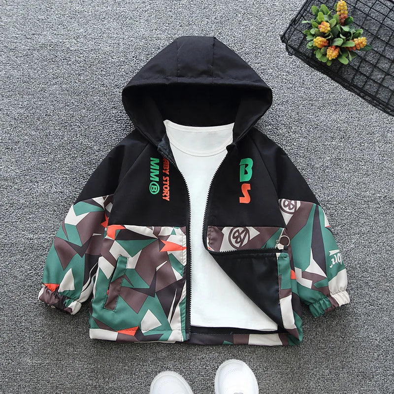 Children Camouflage Windbreaker Jacket