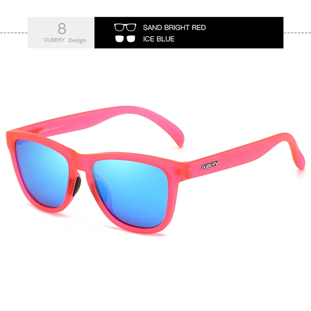 DUBERY Full Rim Polarized Sunglasses For Men And Women 28 Colors Model 550