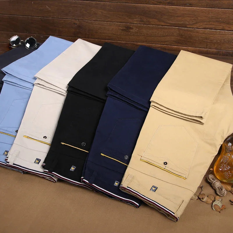 Men's Slim Boutique Tight Fitting Casual Trousers