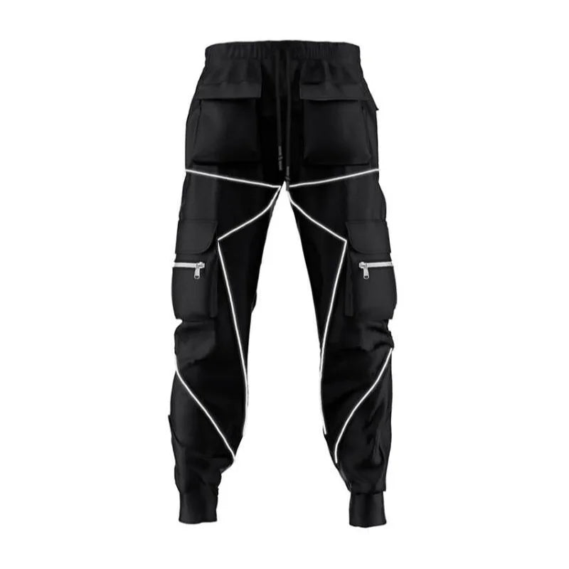Mens Gym Jogging Cargo Pants Sweatpants Fitness Loose Trousers