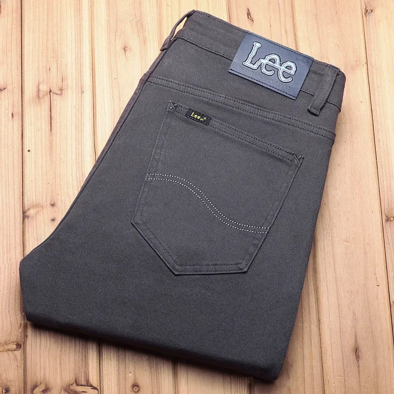 2024 Autumn/Winter New Men's Jeans Business Loose-Fit Straight-Leg High-Waist Cotton Casual Trendy Pants