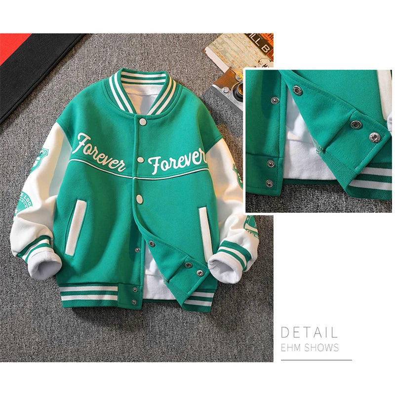 Boys Baseball Jackets For Kids