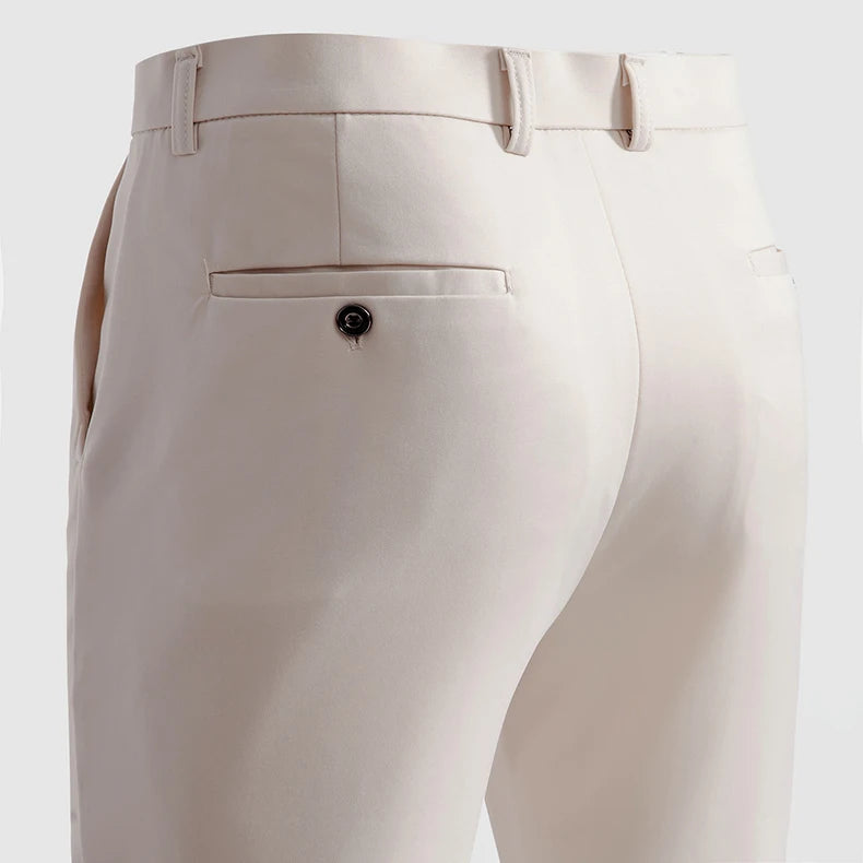 Herren Sommer Frühling Business Casual Hosen Leichte Anzughosen