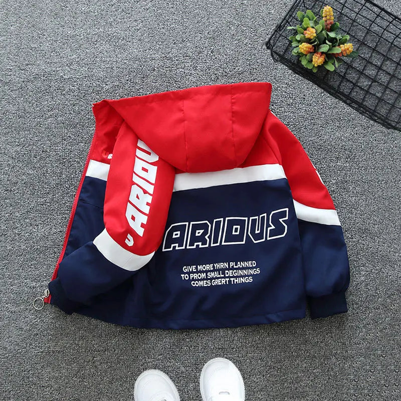 Cartoon Printed Fashion Hooded Outerwear
