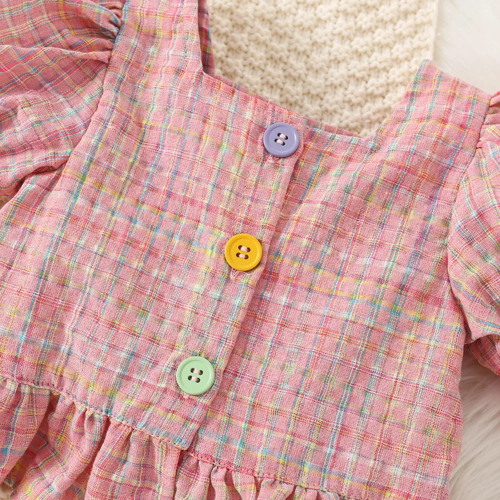 Baby Girl Bubble Sleeve Top And Shorts