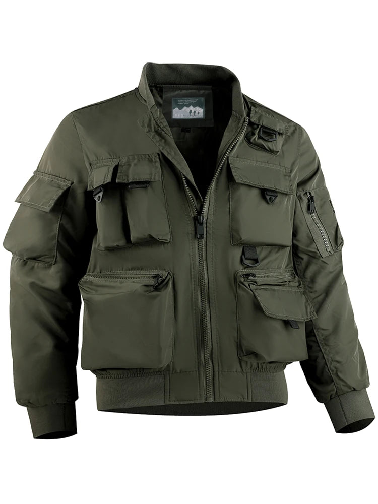 Veste tactique polyvalente décontractée pour homme, coupe-vent et imperméable, style militaire pour sports de plein air et de cross-country, collection automne-hiver 2023.