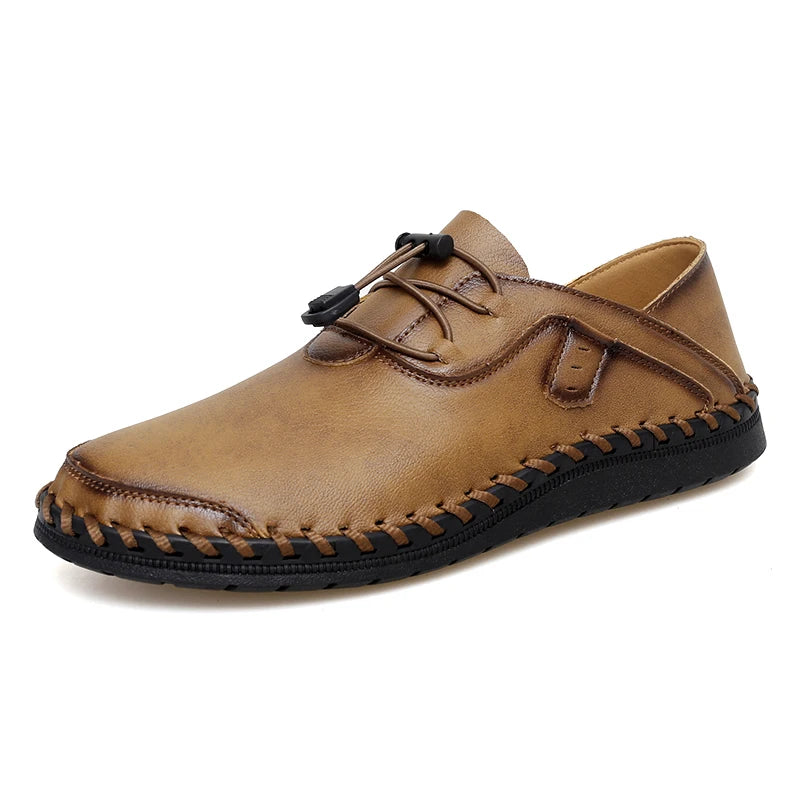 Handmade Leather Men's Penny Loafers Casual Office Business Shoes Fashion Party Wedding Moccasins Formal Male Slip on Footwear