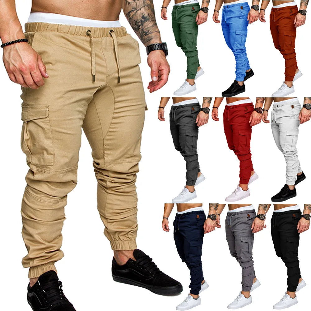 Men's Cargo Pants Woven Fabric Casual Safari Style