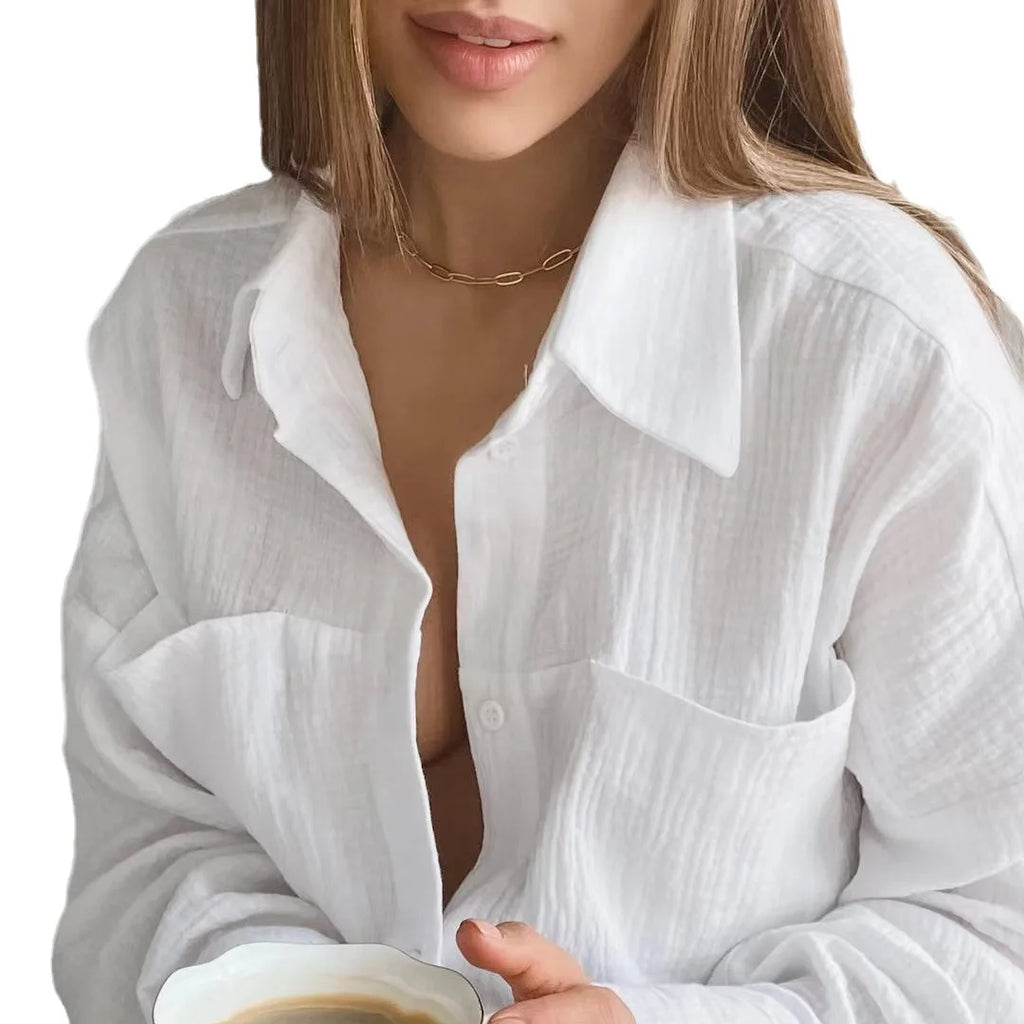 Pant Set with Pockets Long Sleeves for Women