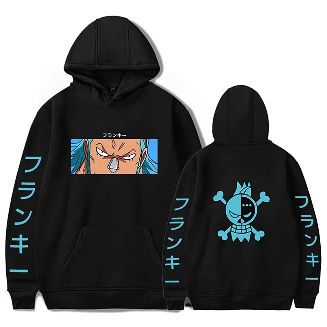 Spring Autumn Men Fashion Hoodie MONKEY D LUFFY Clothing Casual Hooded Solid Color Streetwear Male Cartoon One Piece Pullover