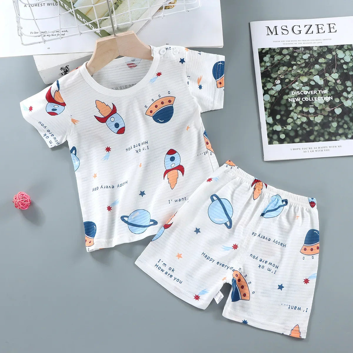 Children's Clothing Short Sleeve Suit