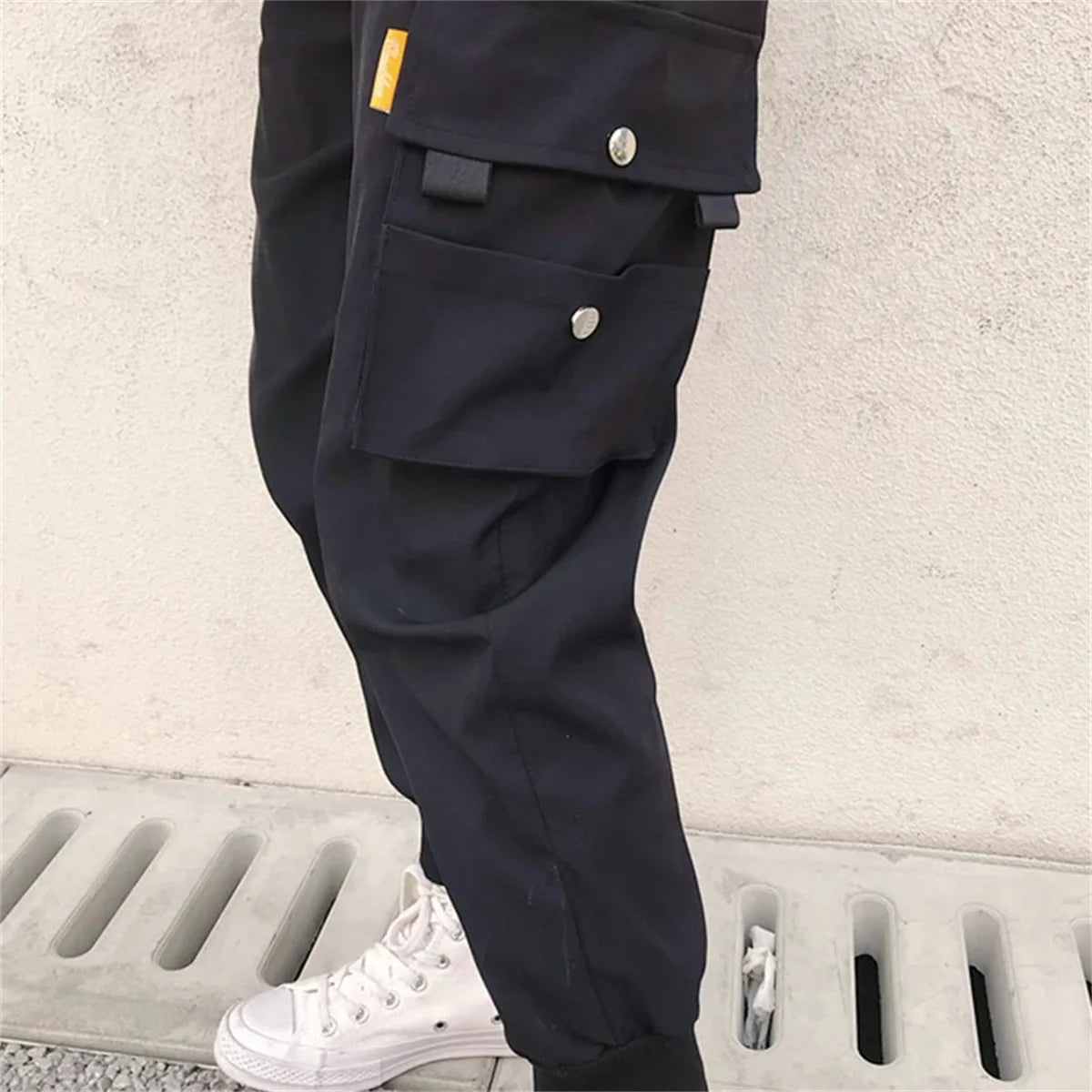Women High Waist Loose Streetwear Baggy Tactical Trouser