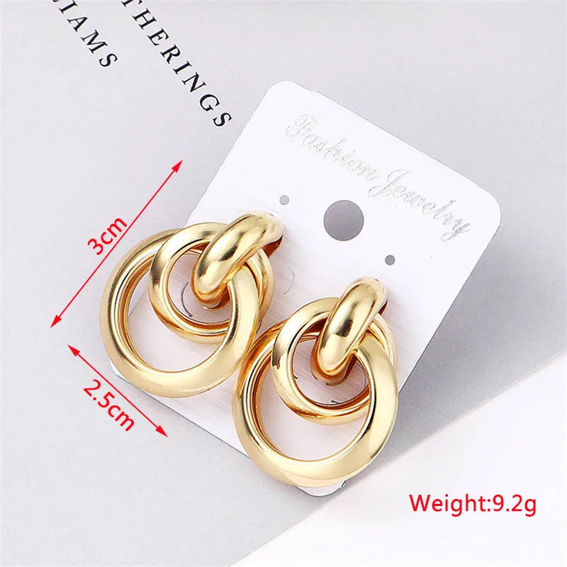 Fashion Metal Women Drop Earrings  for Girls