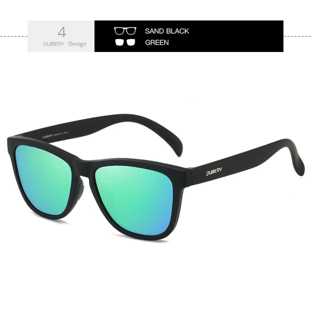 DUBERY Full Rim Polarized Sunglasses For Men And Women 28 Colors Model 550