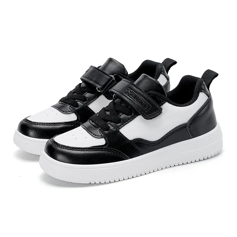 White Kids Sneakers Boys Sports Running Shoes Breathable Mesh Lightweight Comfortable Outdoor Tennis Casual Walking Shoes