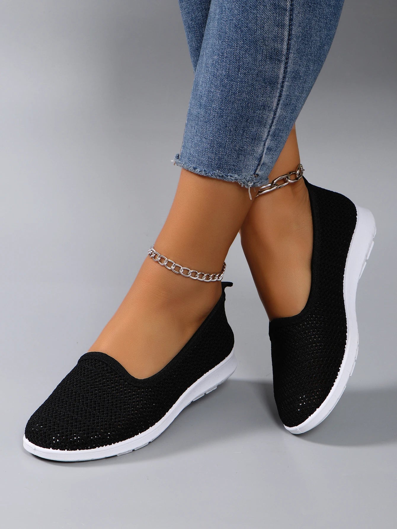Women's summer breathable mesh flat shoes，women's shoes，casual sneakers shoes, clearance free shipping