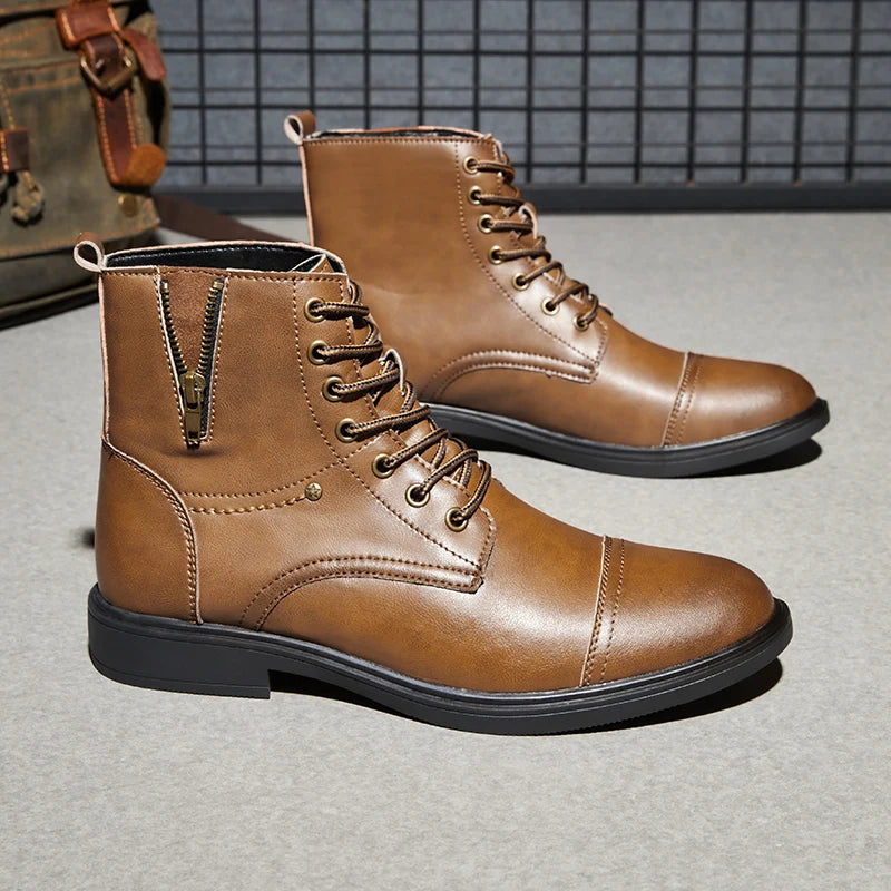 Men's Leather Ankle Boots