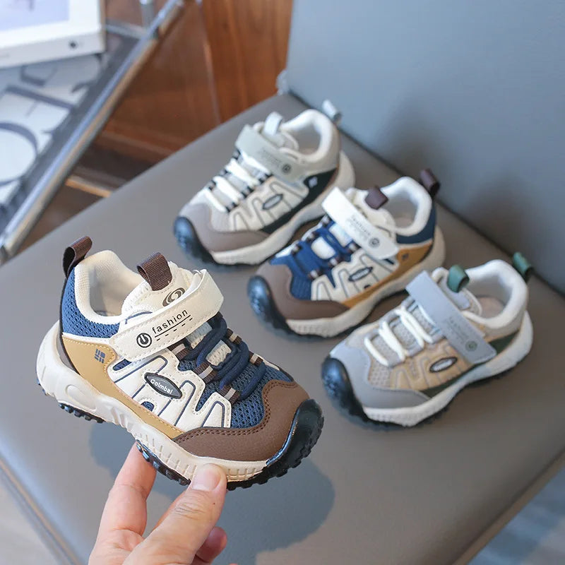 1-6 Years Boys Shoes Spring Autumn Kids Casual Shoes Boys Sneakers Patchwork Color Soft Breathable Sport Hiking Shoes For Boy