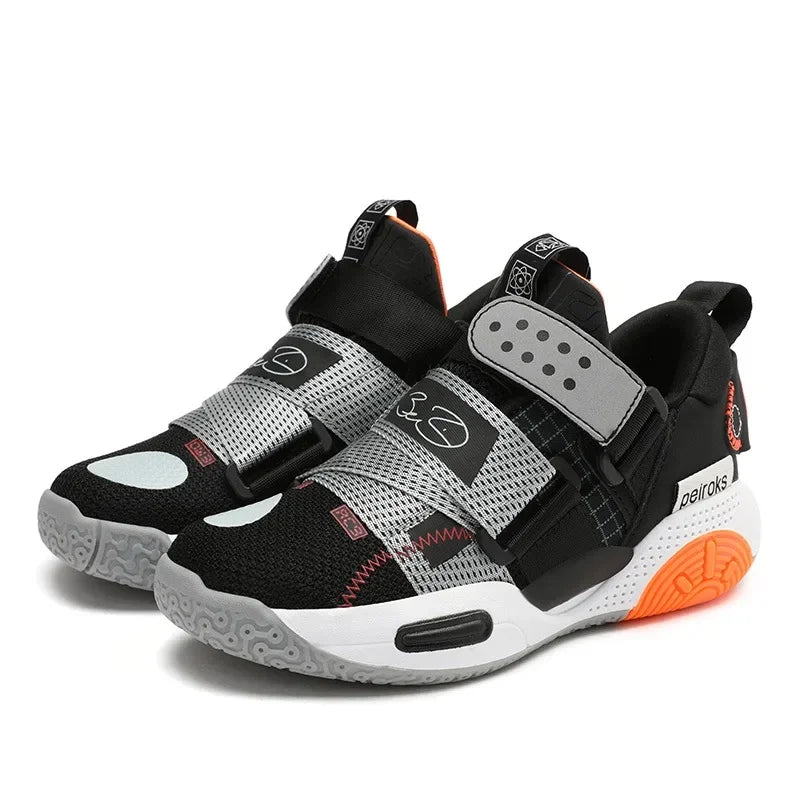 2024 New Men's Children's Sports Shoes Breathable Professional Basketball Shoes For Middle And Large Children Summer EVA Sole