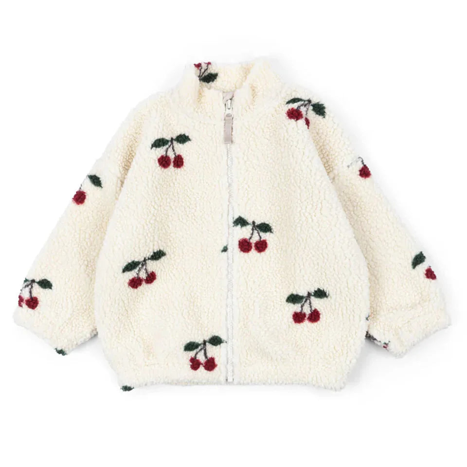 Baby Girls Boys Lambswool Cherry Jackets