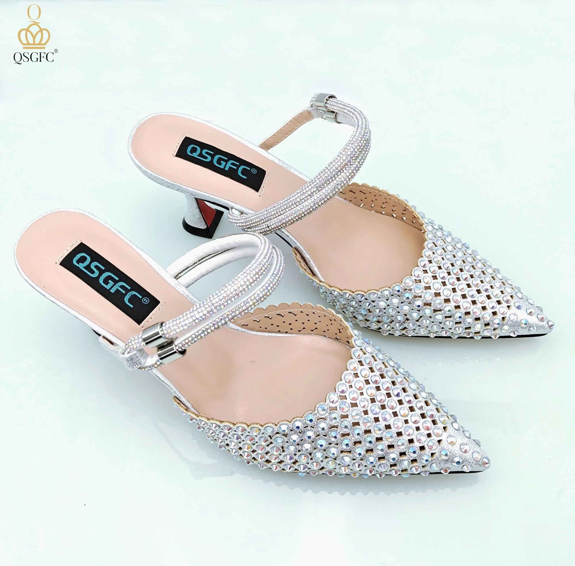 Shoes And Shoulder Bags High-Heeled Shoes And matching Envelope Bag