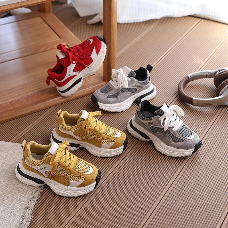 2025 Autumn New Children Casual Shoes for Girls Boys Fashion Korean Style Soft Bottom Anti-slippery Versatile School Sneakers