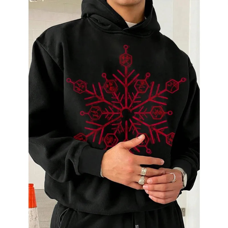 Anime Demon Slayer Akaza Print White Hoodie Oversized Streetwear Sweatshirt