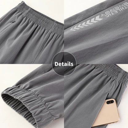 Custom Quick Dry Sports Jogging Pants with Zipper Pockets