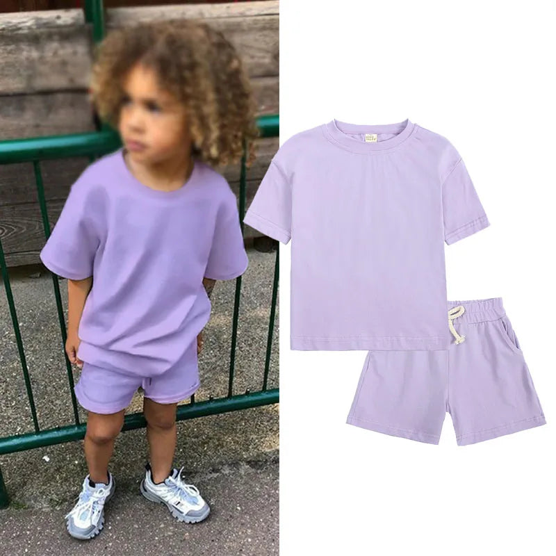 Summer 2pcs Kids Clothes Sets