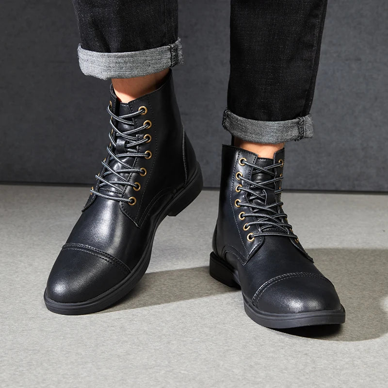 Men's Leather Ankle Boots