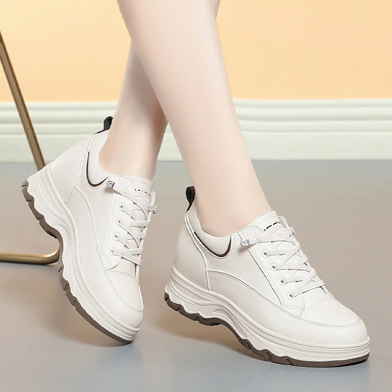 Comfortable Soft Leather Running Sneakers