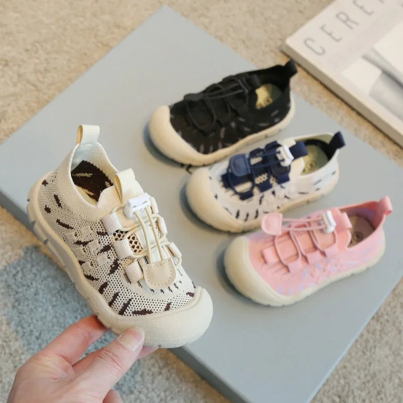 Spring Autumn Baby Girls Boys Casual Shoes Outdoor Non-slip Soft Sole Children Shoes Comfortable Breathable Mesh Kids Shoes