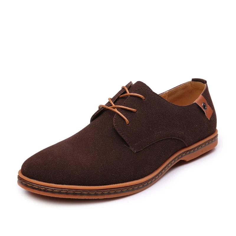 Men's Spring Casual Shoes Leather Breathable Comfort Matte Finish Business Shoes