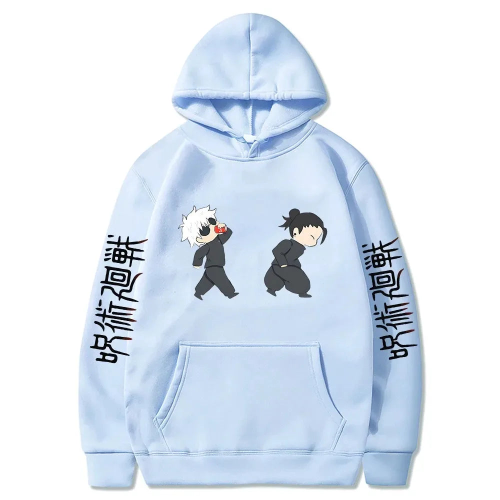 Jujutsu Kaisen Anime Hoodies Satoru Gojo Cute Print Sweatshirts