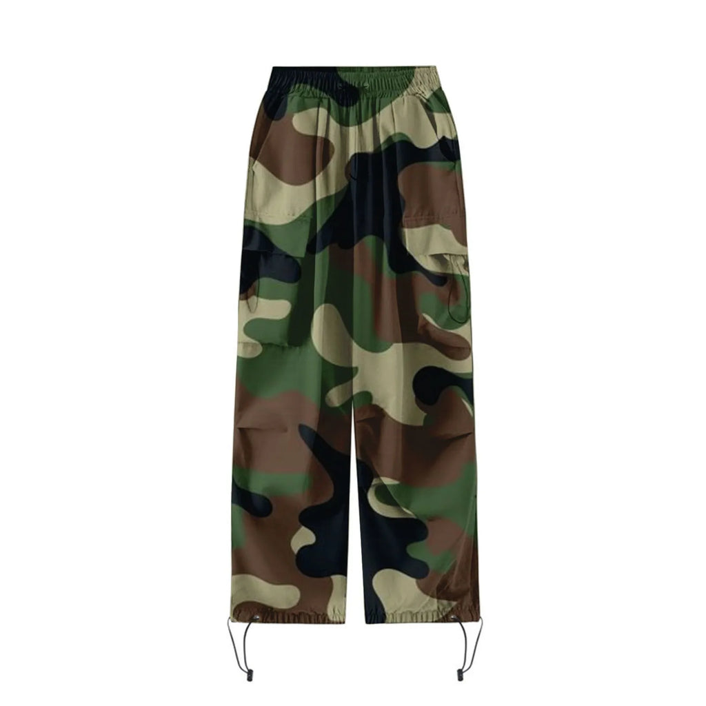 Women's Sweatpants Baggy Cargo Camo Print Pants Streetwear