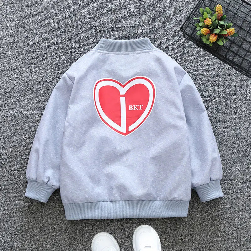 Heart Patterned Outerwear For Children