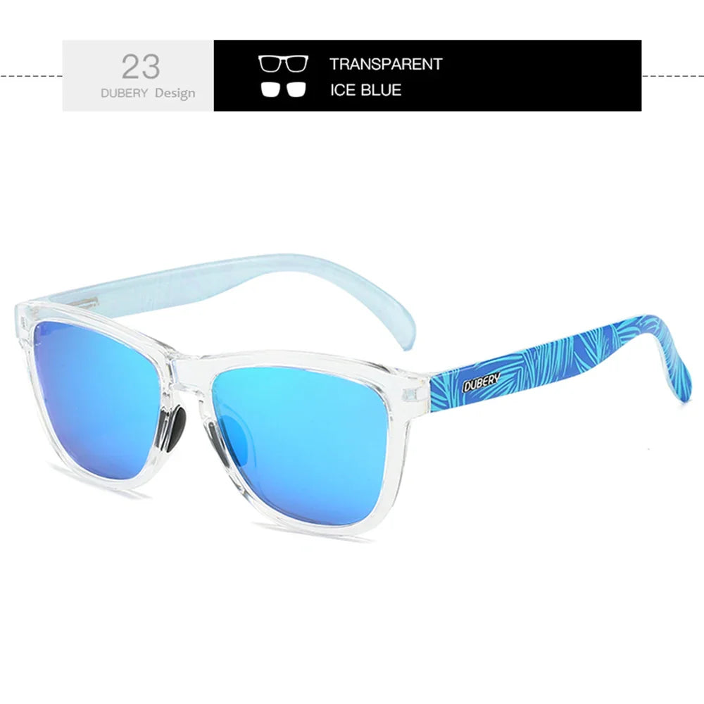 DUBERY Full Rim Polarized Sunglasses For Men And Women 28 Colors Model 550