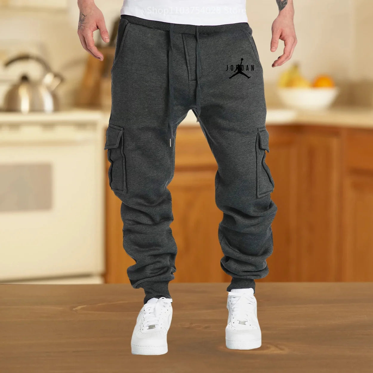 High Quality Sports Sweatpants Fleece Cargo Pants