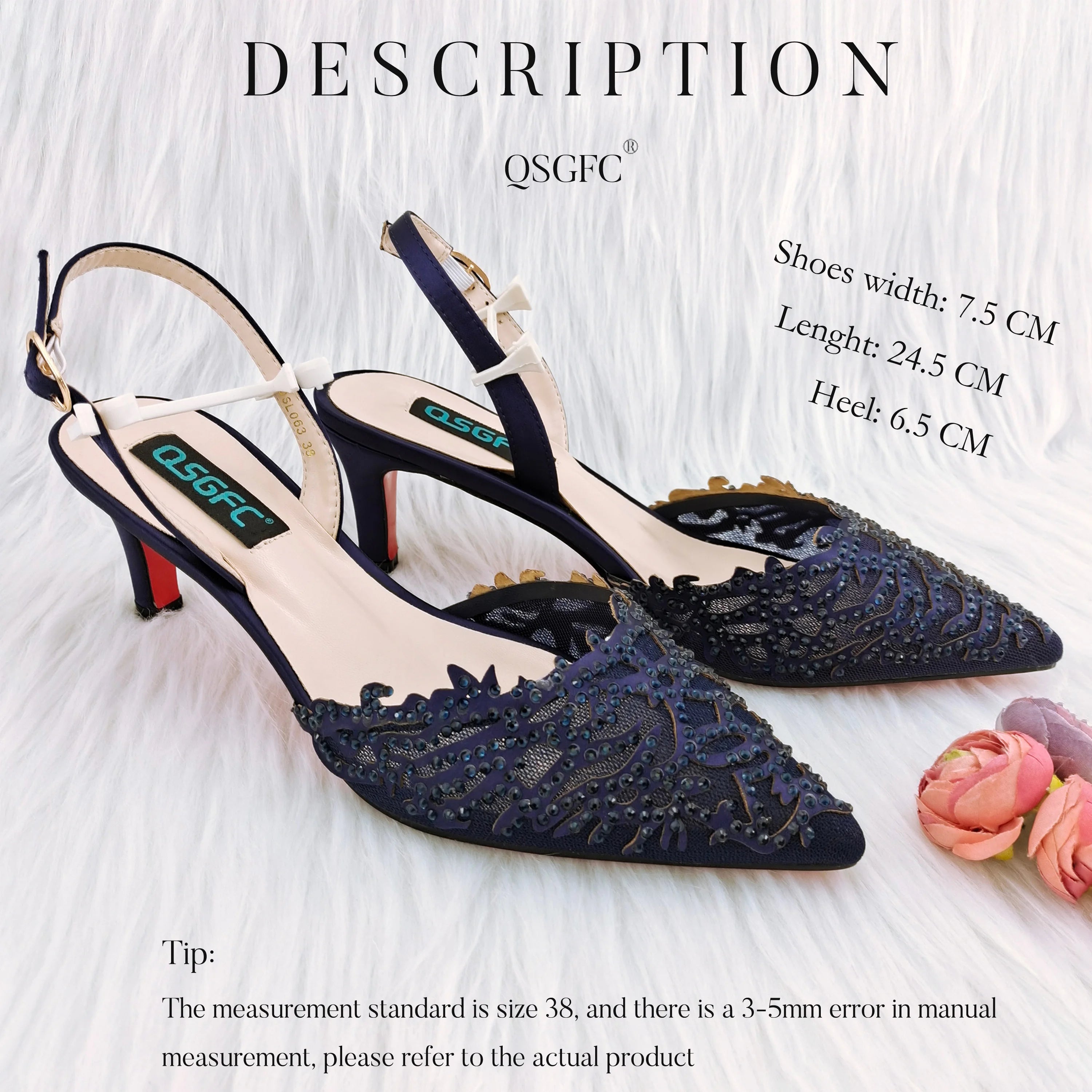 Hollow Coral Pattern Design Fashionable And Elegant Wear Ladies Shoes And Bag