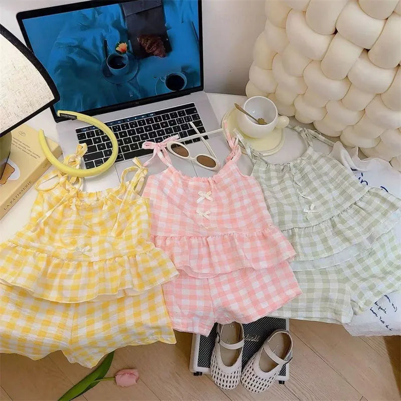 Girls Kids Sling+Shorts Set