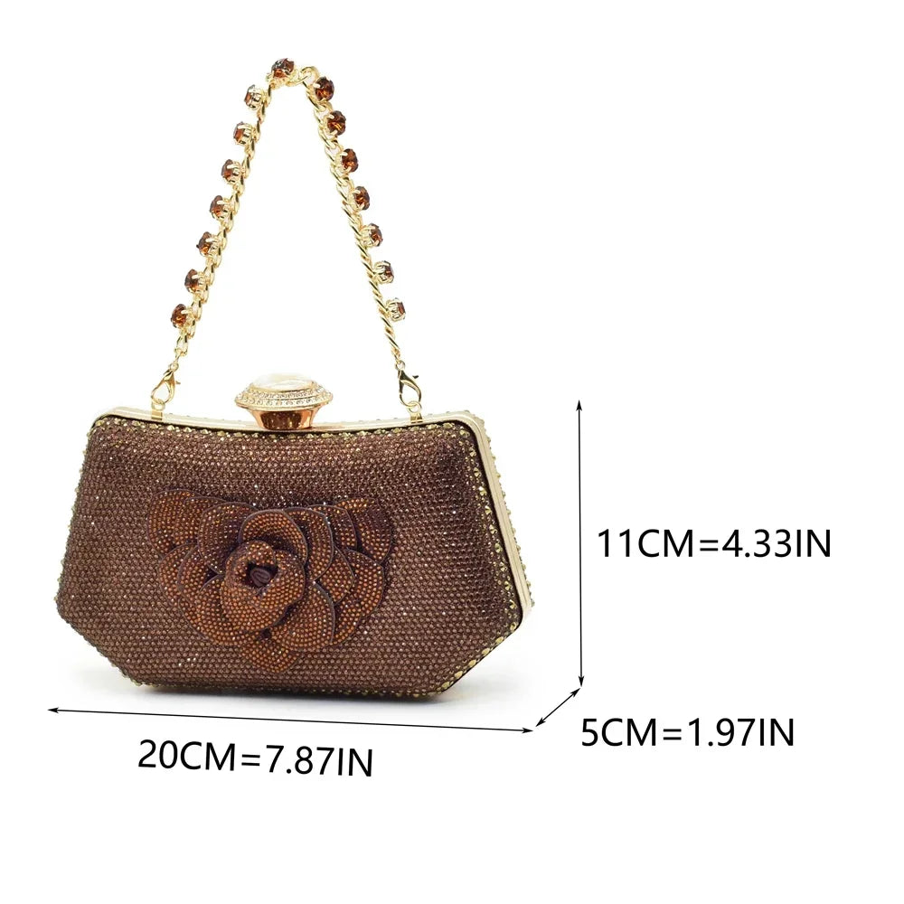 Fashion Shoe and Bag Set for Nigeria Party Italy Luxury Italian Shoes and Bag Set for Women Rhinestone Pumps Women Shoes Luxury