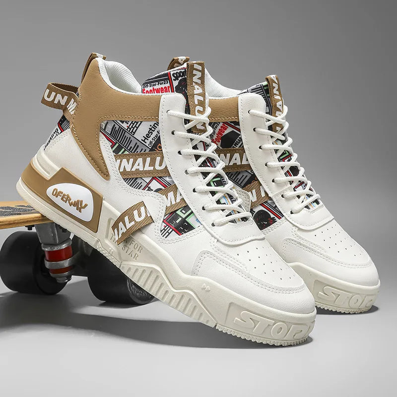 Skateboarding Shoes Lightweight High top Breathable Shoes