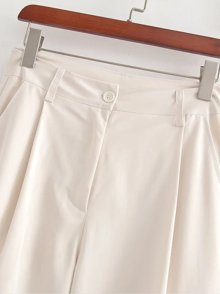 Ladies' fashion trend casual wide-leg trousers