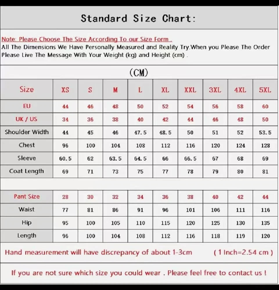 3 Pieces Casual Male Suits