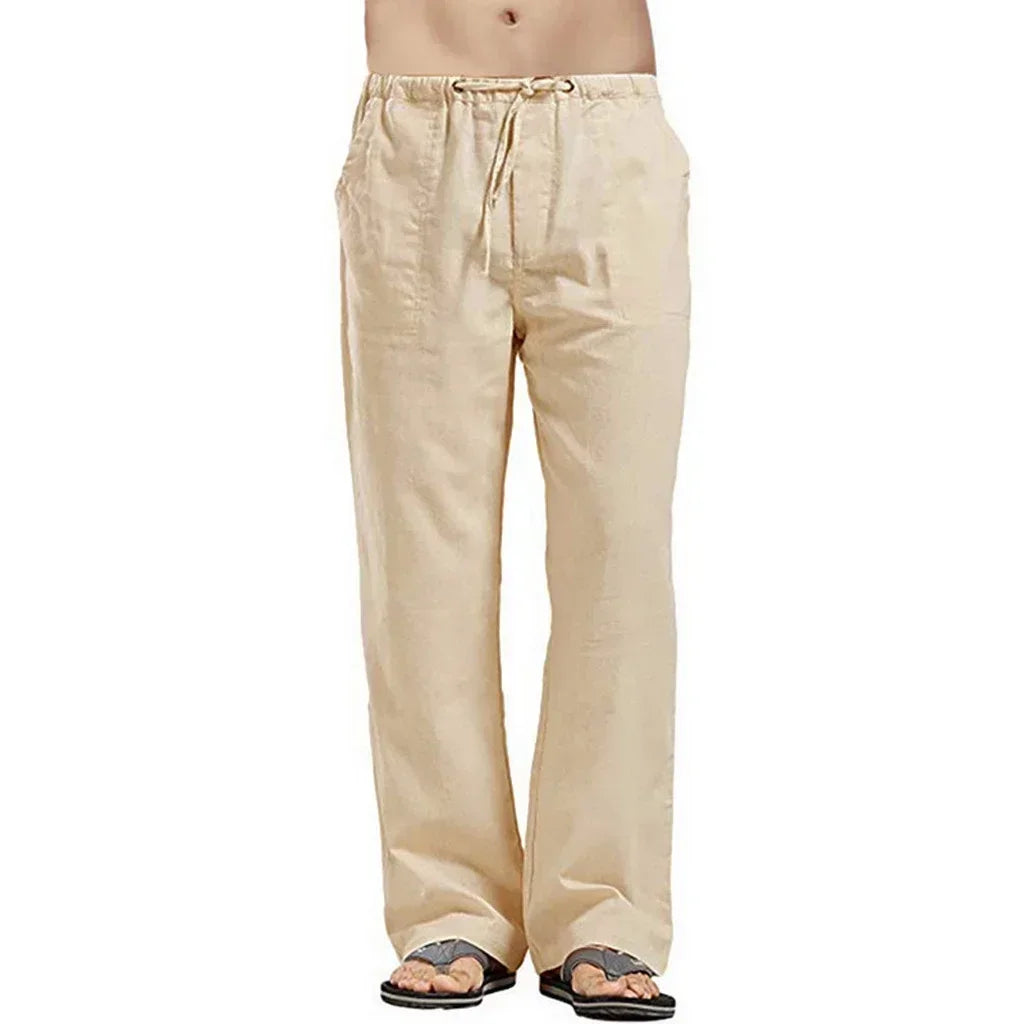 Men's Cargo Trousers Linen Pants