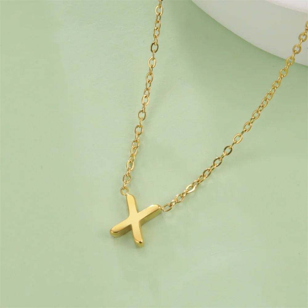 Initial A-Z Letter Necklaces for Women