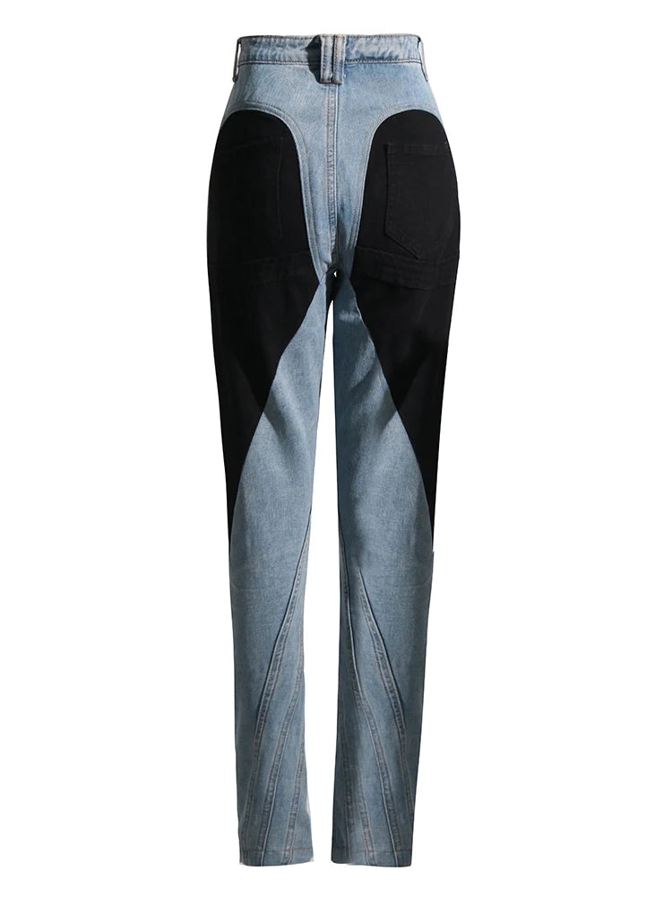 Women's high waisted casual jeans