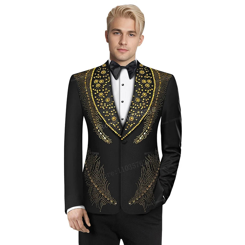Olibexley Men's Suits 2 Pieces Sets